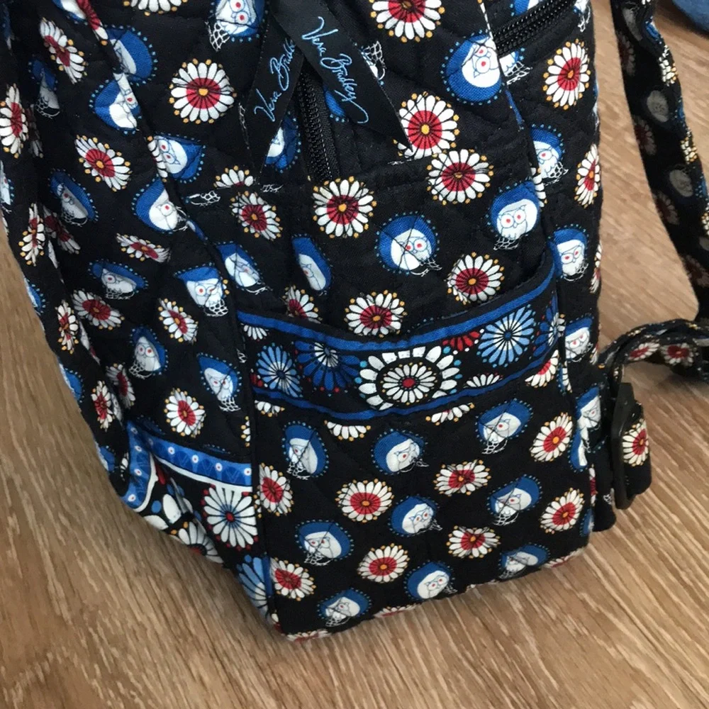 Vera Bradley Night Owl backpack, flap front, 15” medium size